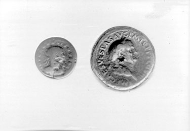 Roman Coins found in 1820 at Haigh Cross, Lindley