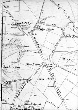 Ordnance Map, Summit between Victoria Inn and Maythorne
