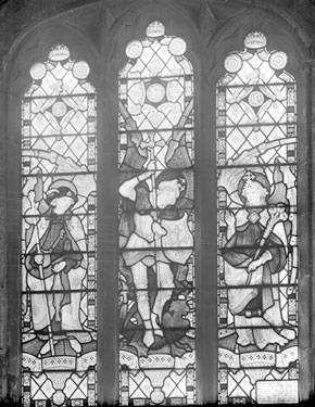 Stained Glass Window, Almondbury Church: interior