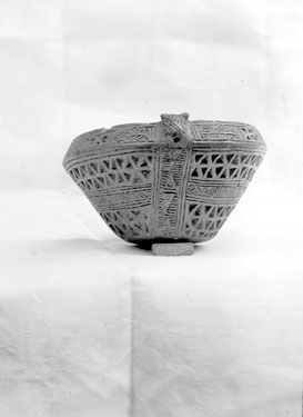 Roman vase in possession of George Marsden found near Red Brook Reservoir by a Navvy in 1911