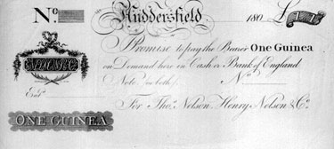Huddersfield Commercial Bank one guinea note