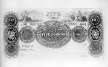 Huddersfield Banking Company five pound note