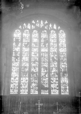 Stem of Jesse window in Thornhill Church