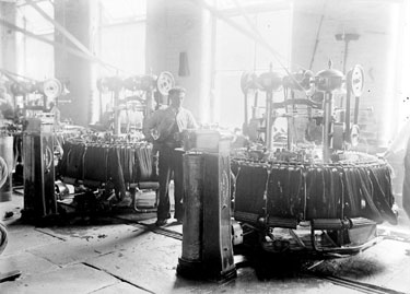 Man in Combing Room, Kaye and Stewarts Mill, Huddersfield