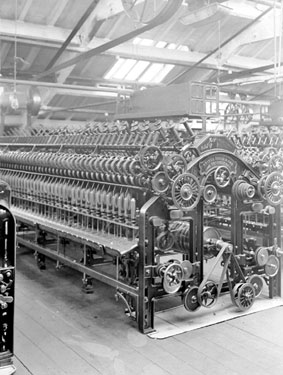 A Ring Spinning Machine, Kaye and Stewarts Mill, Huddersfield