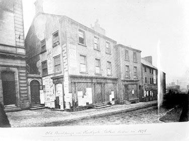 Old Buildings in Kirkgate, Huddersfield, taken down in 1878 (copy)