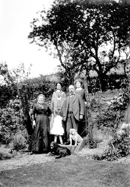 Group of People in Garden