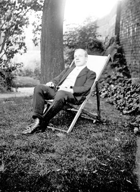 Man sitting in Garden