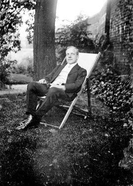 Man sitting in Garden