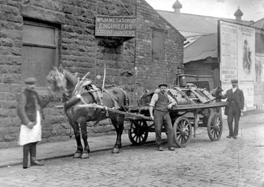 Horse and Cart of William James & Sons Ltd, Engineers and Ironfounders