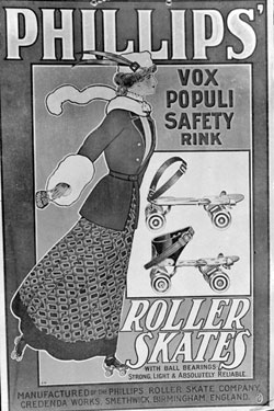 Poster advertising Phillips Roller Skates