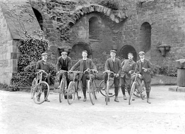 Men with bicycles