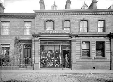 Thomas Wyatt Drapers Shop next to London & Yorkshire Bank, Bradford Road