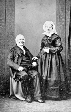 Reverend Thomas Atkinson, Vicar of Hartshead, with Mrs Atkinson
