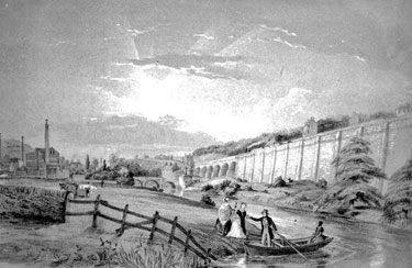 Painting of Rastrick Viaduct