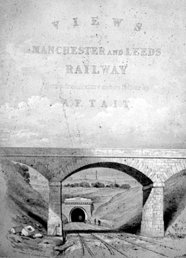 Drawing of Manchester and Leeds Railway East entrance to Elland Tunnel
