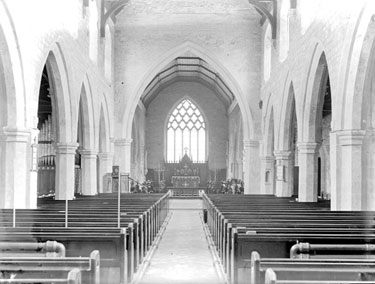 St Mary's Church: interior, Adel