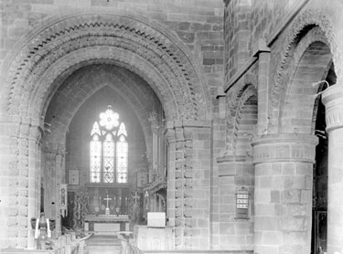 St Mary's Church: interior, Adel