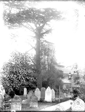 Fletton church and graveyard