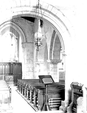 Thorpe Church interior, Derbyshire