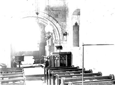 Thorpe Salvin Church interior, South Yorkshire