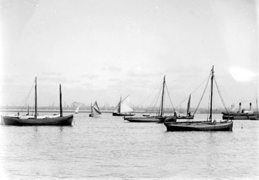 Small sailing boats in New Brighton harbour