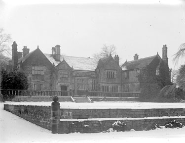 Woodsome Hall in snow, Fenay Bridge