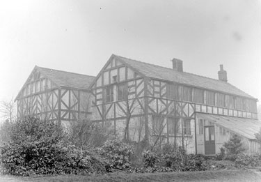 Half-timbered house and garden