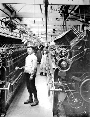 Textile Machinery, Mill interior