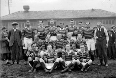 Group image of Batley Town Rugby Players.