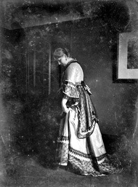 Miss L Fearnside in old costume