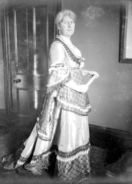 Miss L Fearnside in old costume