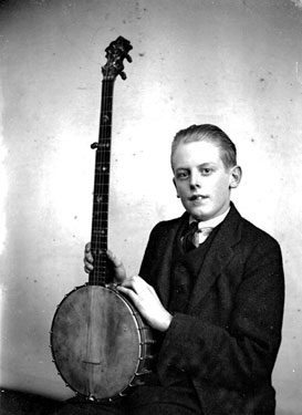 Boy with banjo