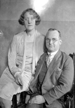 Portrait of Mr and Mrs W V Gledhill
