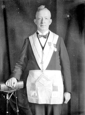 Portrait of Harold Appleyard, Freemason