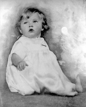Portrait of baby, Ann Littlebury