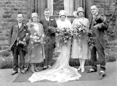 Wedding of Marjorie Crabtree and Mr T R Smith
