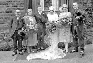 Wedding of Marjorie Crabtree and Mr T R Smith