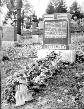 Gravestone of Mr James Bottomley
