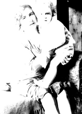 Portrait of woman and child