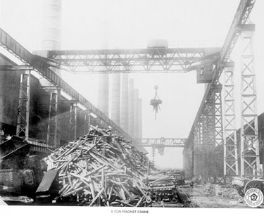 Thomas Broadbent & Sons Ltd: 5 ton magnet crane