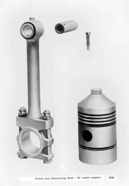 Thomas Broadbent & Sons Ltd: Piston and Connecting Rod - 'D' Series engine