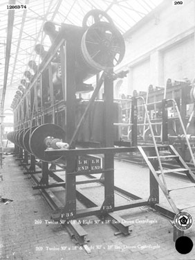 Thomas Broadbent & Sons: battery of sugar centrifuges, twelve 30