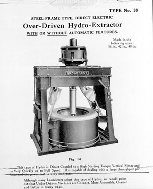 Thomas Broadbent & Sons: Over-driven hydro-extractor