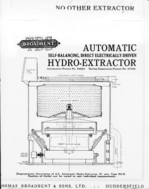 Thomas Broadbent & Sons: diagram of Automatic hydro-extractor