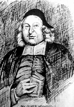 Drawing of Reverend Oliver Heywood