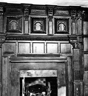 Whitley Beaumont, chimney piece in the Oak Room, Huddersfield