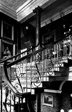 Kirklees Hall, the staircase