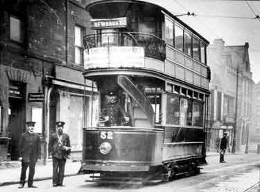 Tram in Northgate, Dewsbury