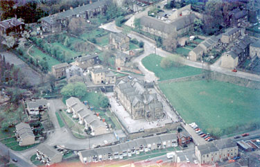 Aerial view of Carlton Junior & Infants School, Batley Carr, Batley